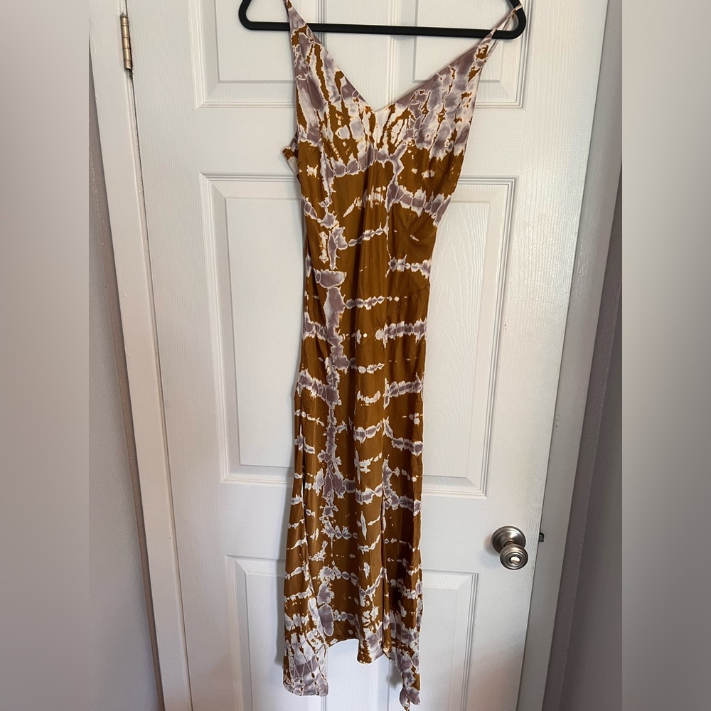 Young, fabulous, and broke satin slip dress